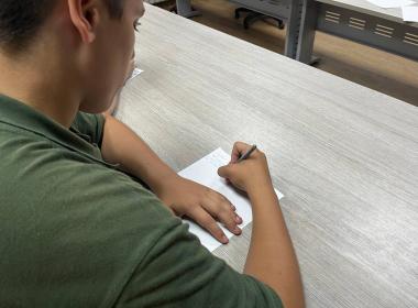 Курсанты в Чечне приняли участие в акции «Письмо герою»