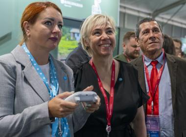 Заместитель руководителя Росреестра оценила стенд Центра «ВОИН» на ВЭФ-2025