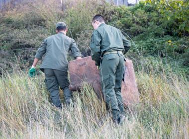 Курсанты Центра «ВОИН» очистили берег реки Уды в Бурятии